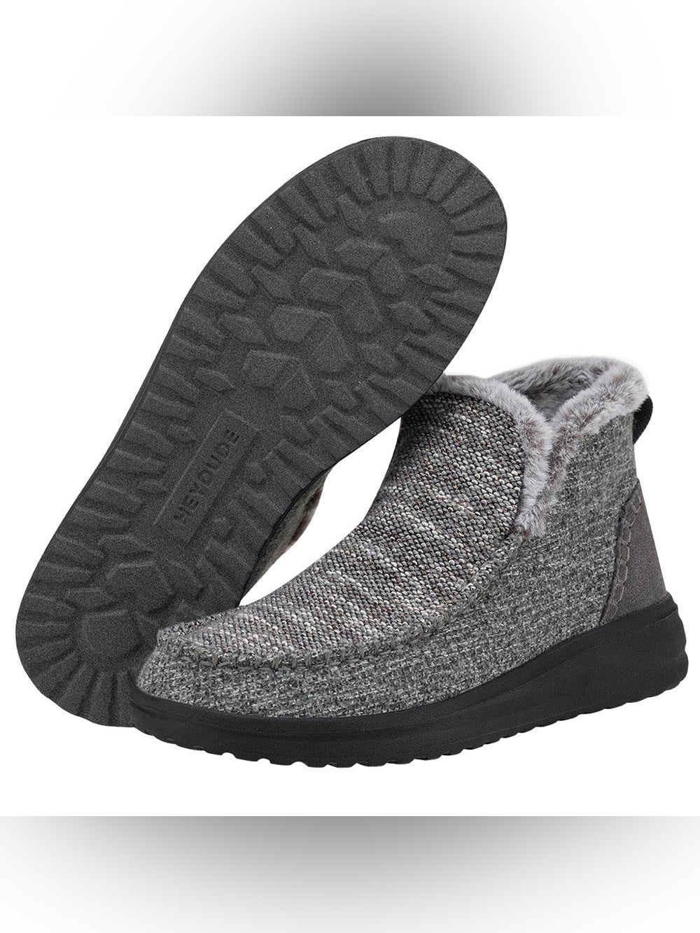 Hey Dude Denny Sleet Gray Slip-On Booties